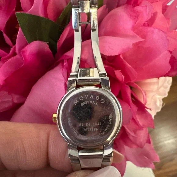 Movado Silver and Gold Women's Watch
